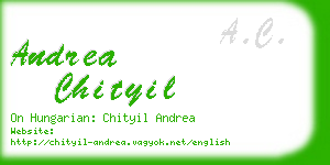 andrea chityil business card